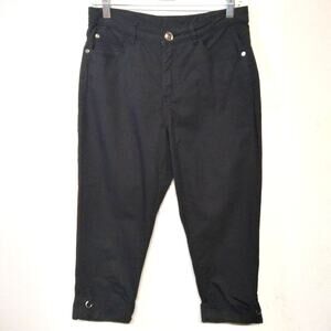 SIMON CHANG Rolled Hem Capri Pants SZ 4
